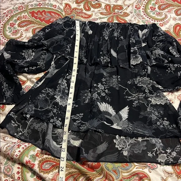 🆕 ALL SAINTS Liza Peggy Top Off The Shoulder Blouse - Picture 12 of 12